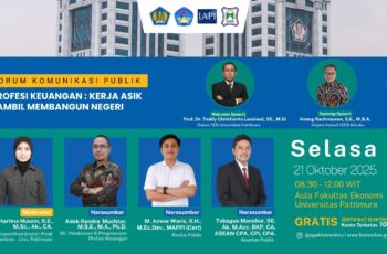 FEBIS UNPATTI Mengadakan Forum Komunikasi Publik Profesi Keuangan